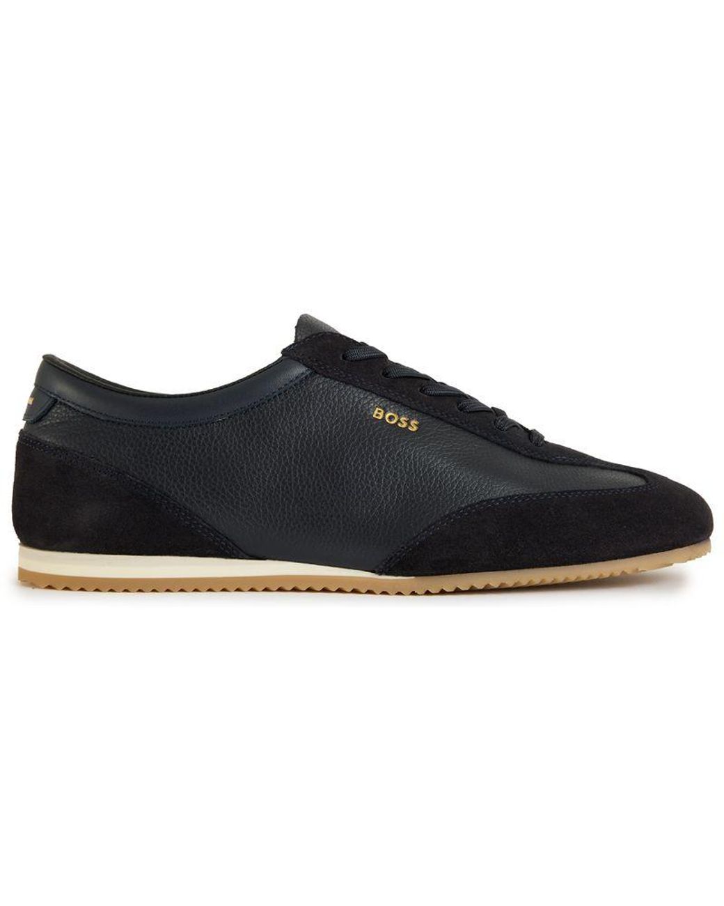 Boss Blue Lineor Lowp Trainers for men