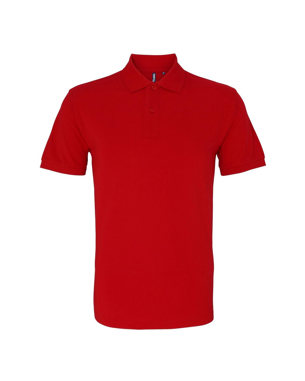 Asquith & Fox Red Plain Short Sleeve Polo Shirt (Cherry) for men