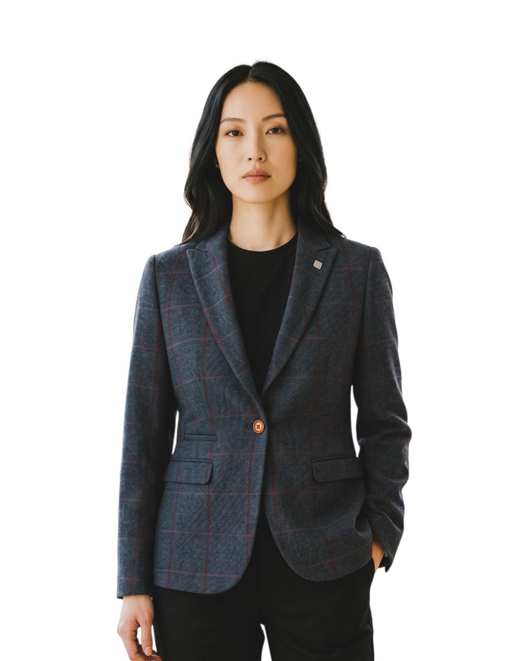 Paul Andrew Black Tweed Blazer Tailored Formal Jacket