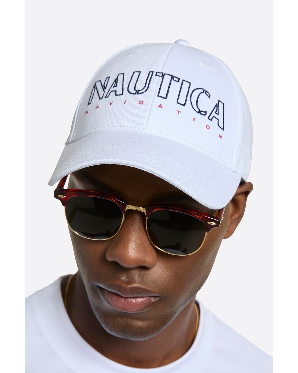 Nautica White Alpine Cap