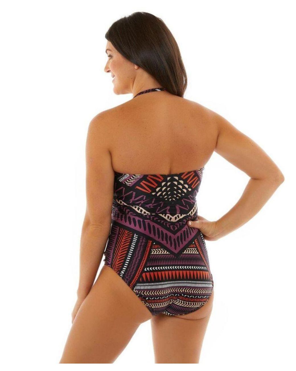 Seaspray Purple Katherine Bandeau Swimsuit