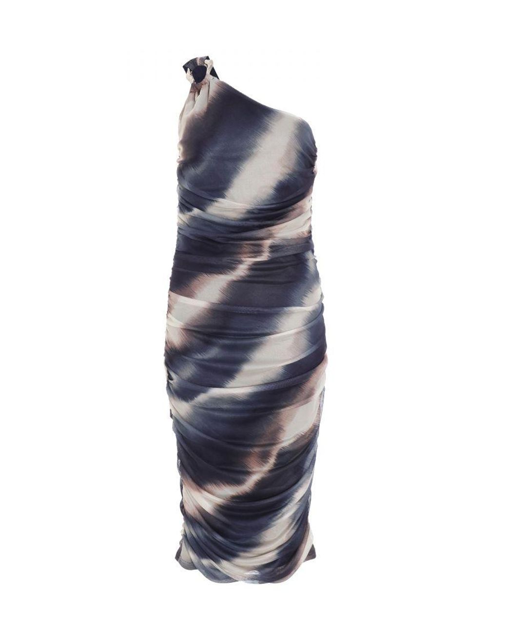 One shoulder tie dye dress hotsell