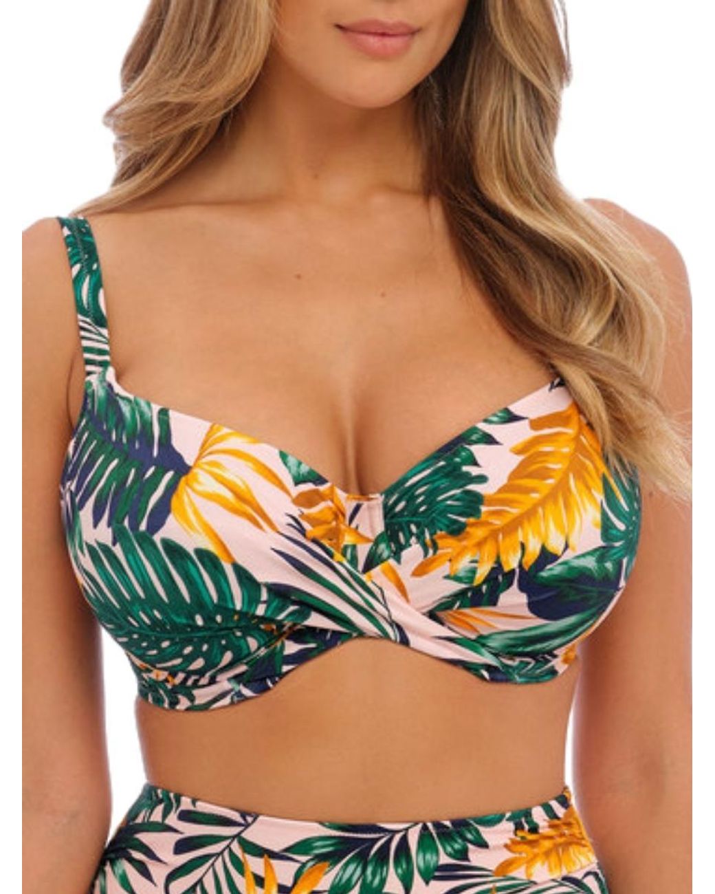 Fantasie Green Jungle Falls Full Cup Bikini Top