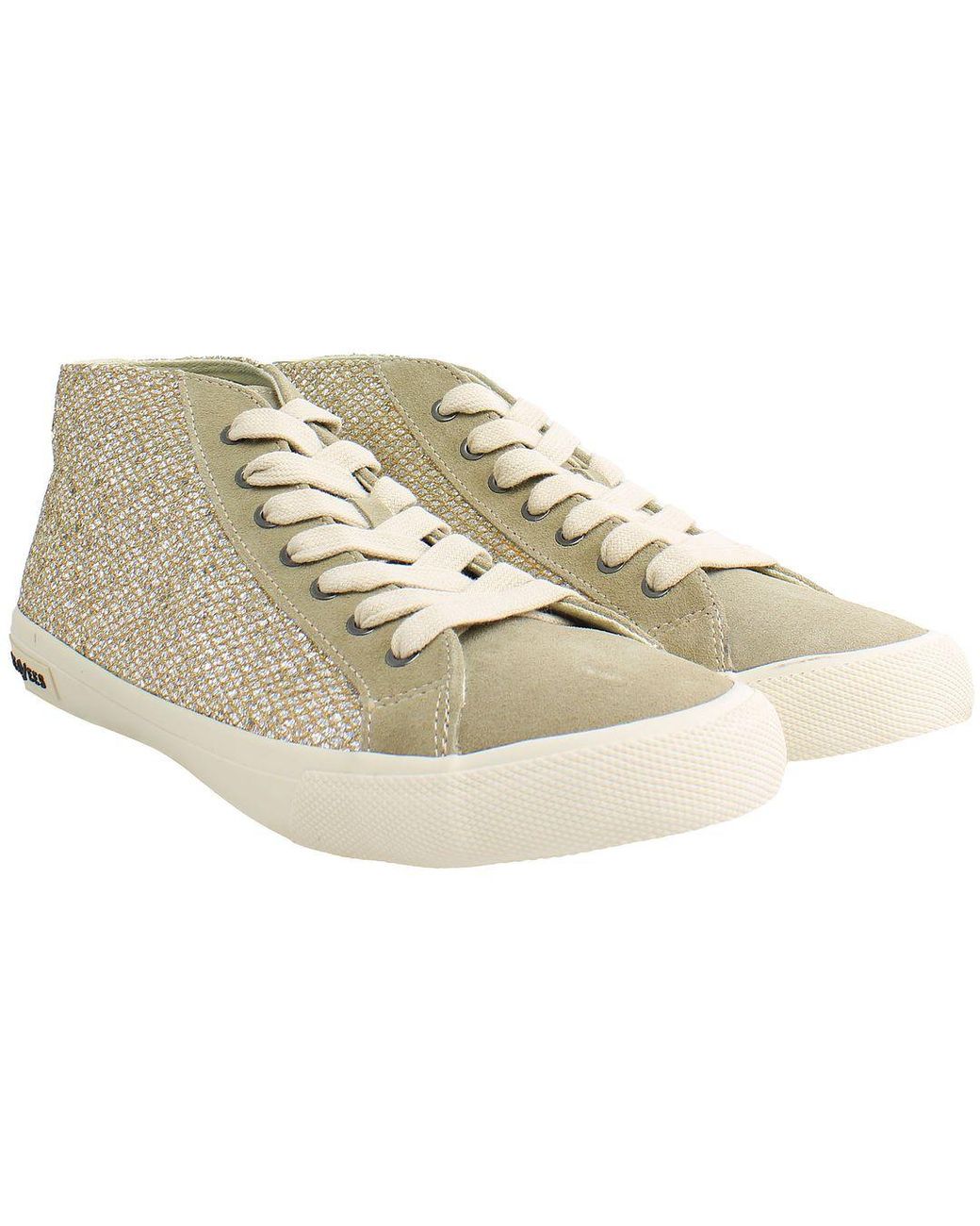 Seavees Natural California Special Nova Glitter Plimsolls