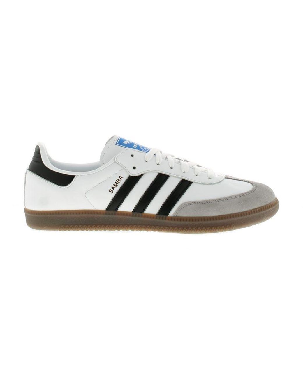 Adidas Originals Black Leather Upper Trainer With Suede And Foil Details Lace Fastening Synthetic Li for men