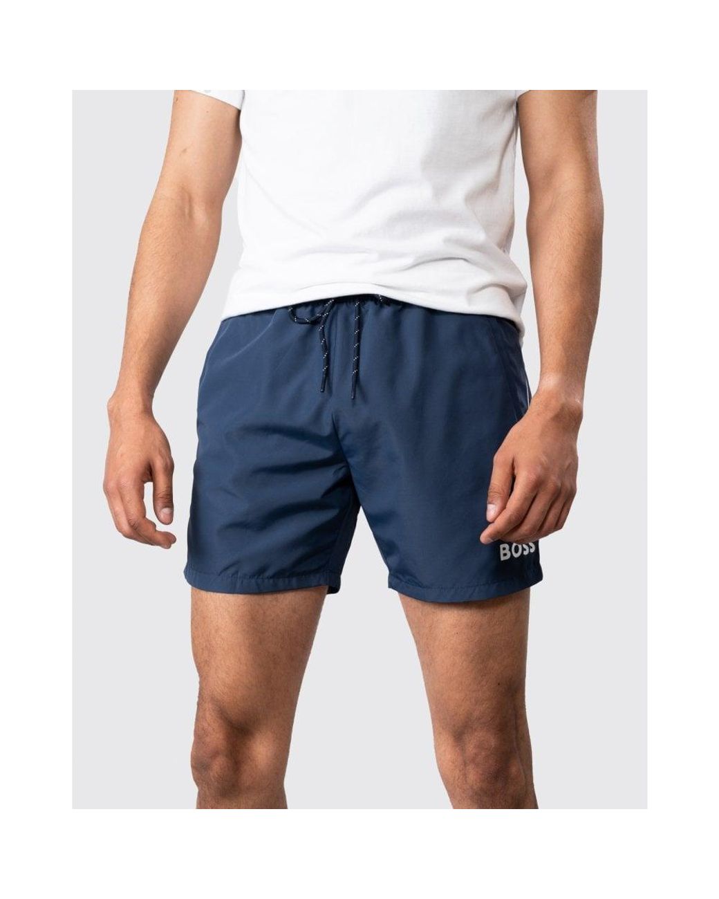 Boss Blue Starfish Quick Drying Swim Shorts for men
