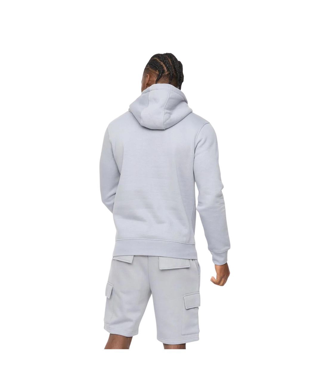 Crosshatch Blue Bardon Hoodie (Steel) for men