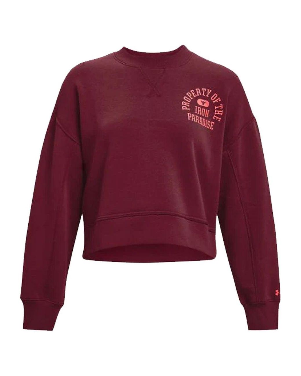 Under Armour Purple Project Rock Fleece Sweater