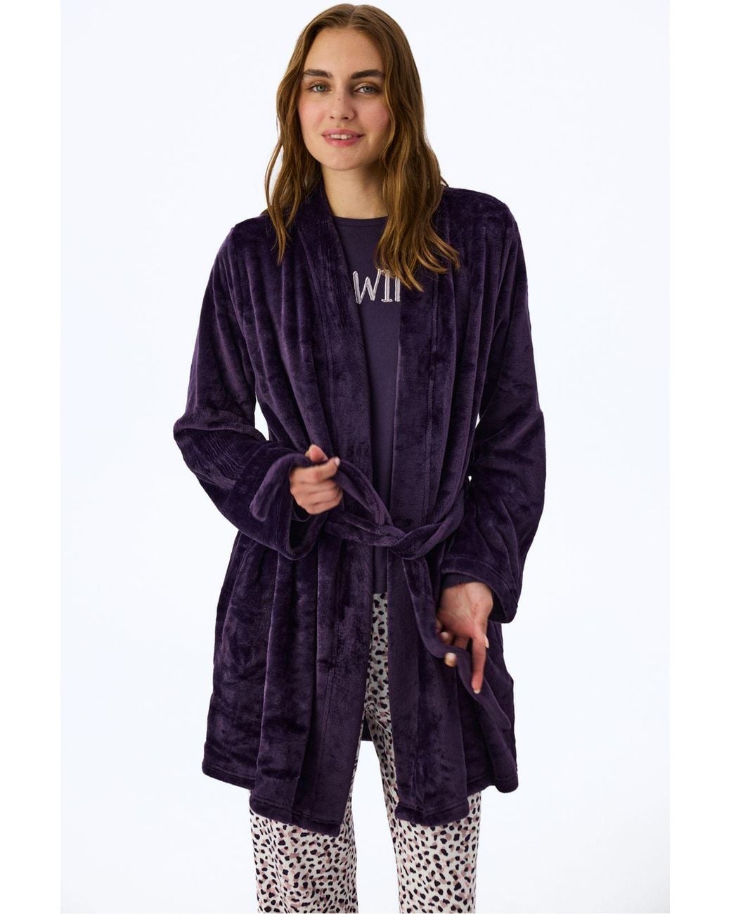 Penti Blue Midnight Mood Long Sleeve Robe