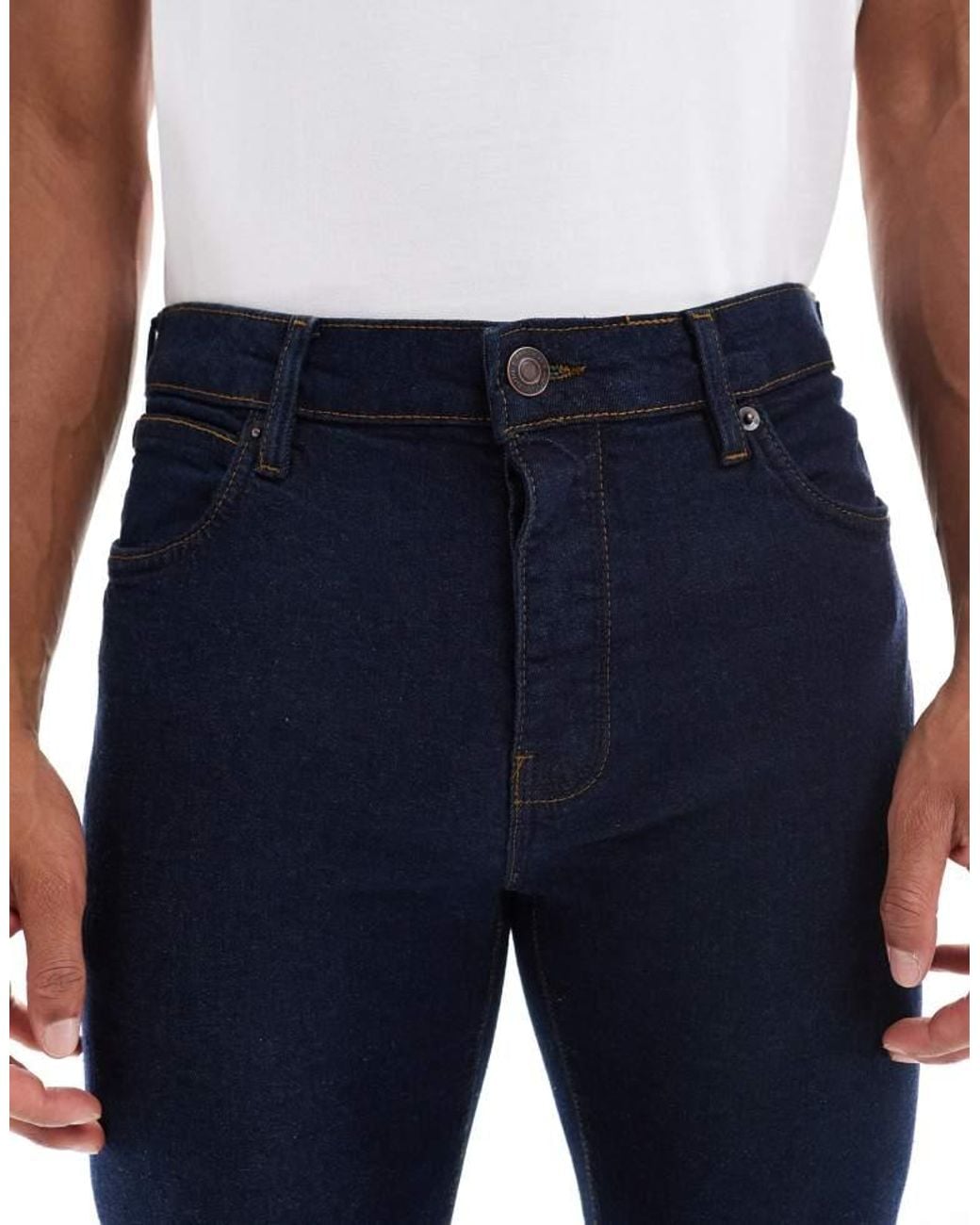 French Connection Blue Tapered Jeans for men