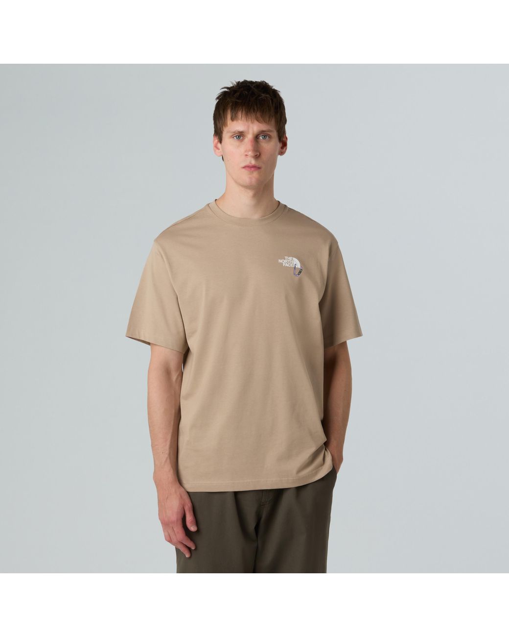 The North Face Natural Explore Carabiner Relaxed T-Shirt Mushroom