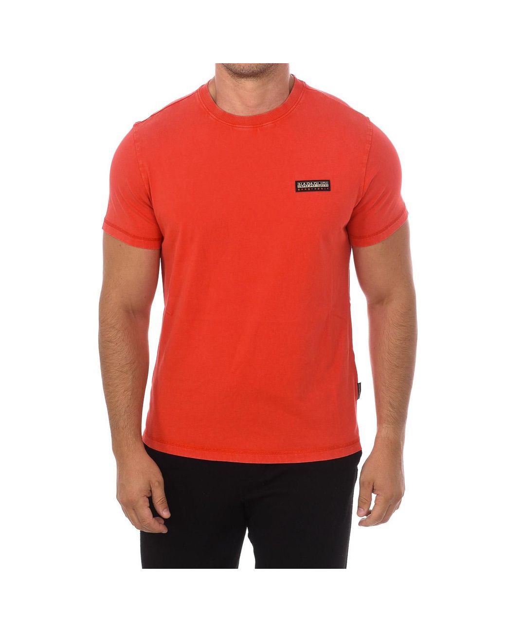 Napapijri Red Short Sleeve Round Neck T-Shirt Np0A4Gpe for men