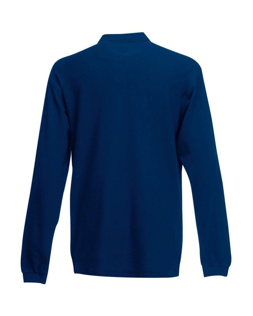 Fruit Of The Loom Blue Premium Long Sleeve Polo Shirt for men