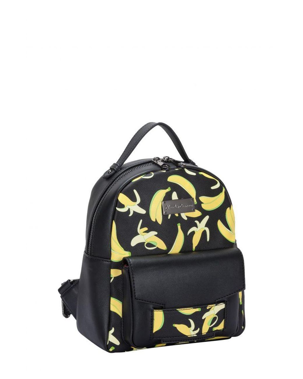 Claudia Canova Blue Adela Xs Banana Print Backpack