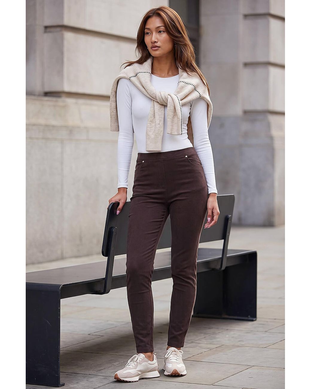 Roman Brown Corduroy Straight Leg Trouser