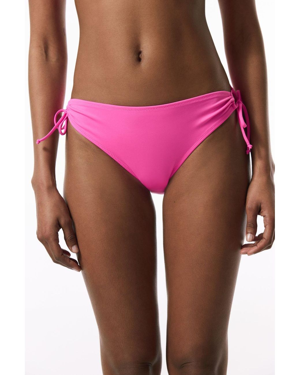 Penti Pink Mid-Waist Solid Hipster Bikini Bottoms
