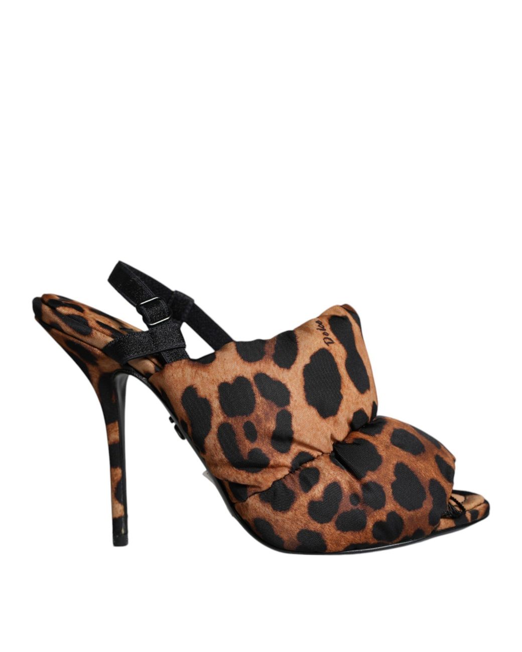 Dolce & Gabbana Brown Leopard Keira Slingback Sandals Shoes