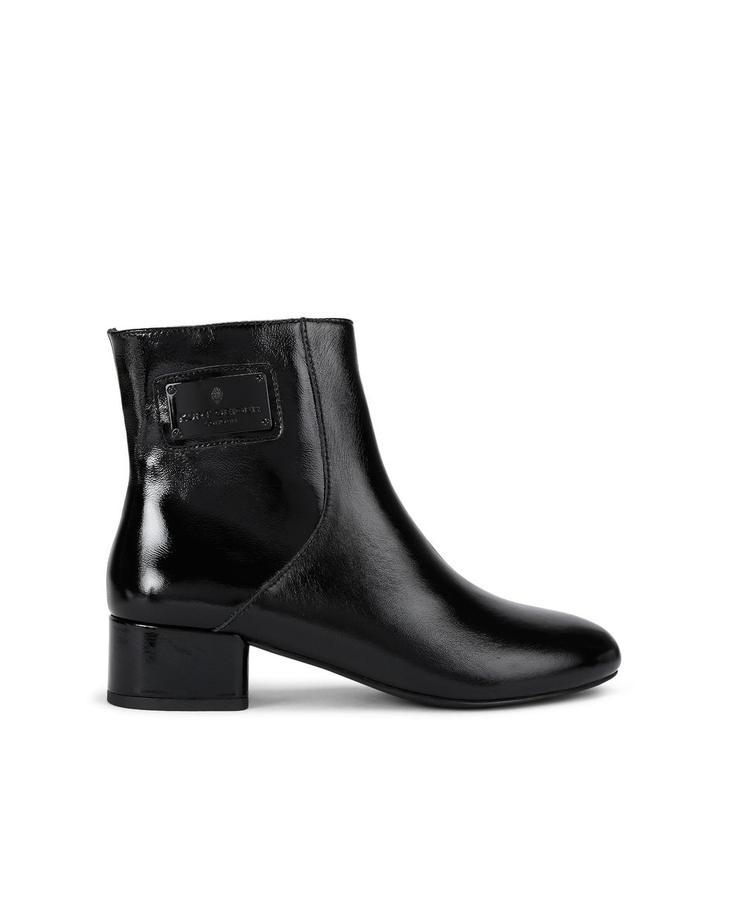 Kurt Geiger Black Leather Kgl Block Heel Ankle Boots