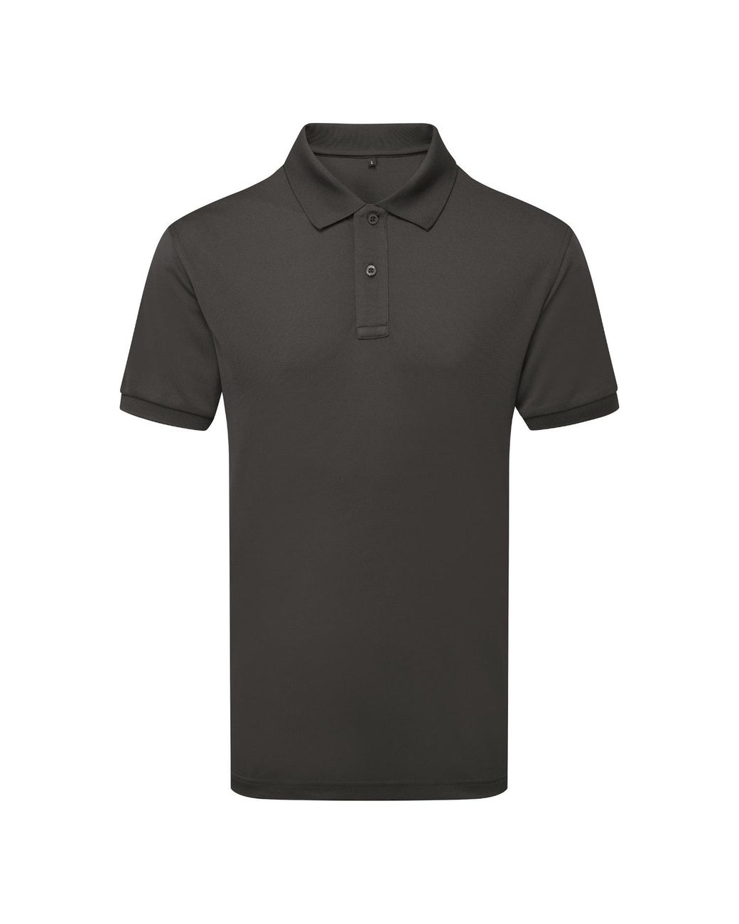 Asquith & Fox Black Glacier Tech Polo Shirt for men