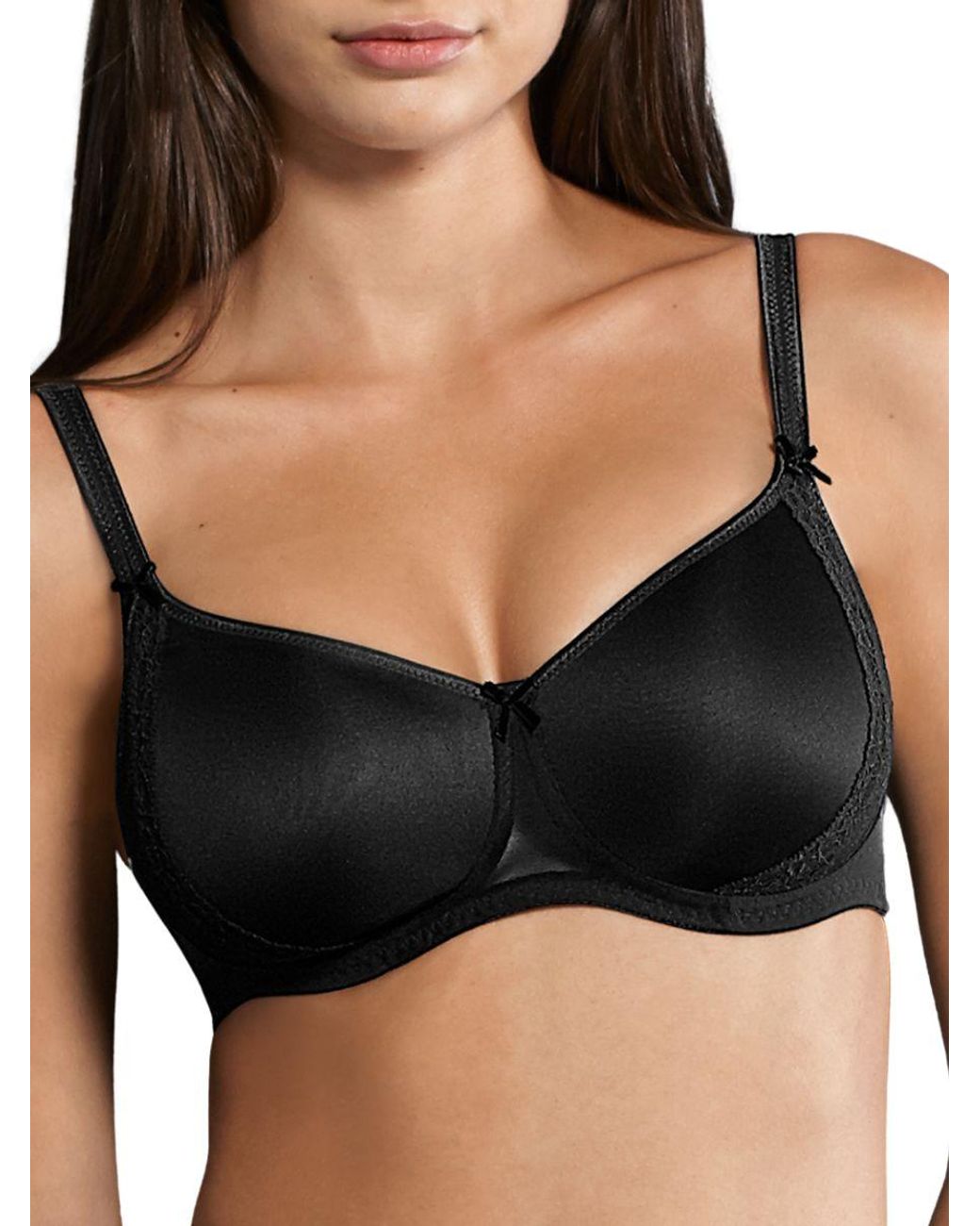 Rosa Faia Black Lace Rose Contour Soft Bra