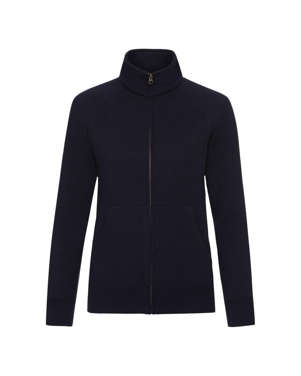 Fruit Of The Loom Blue Ladies Premium Lady Fit Sweat Jacket (Deep)