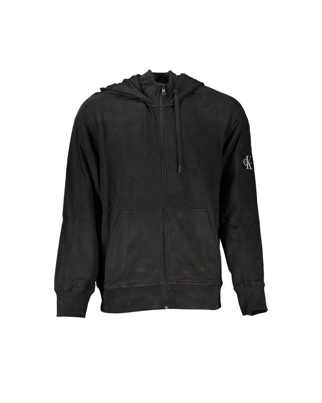 Calvin Klein Hoodies & Sweatvesten ,Zwart ,Katoen Elegante Hoodie in het Black voor heren