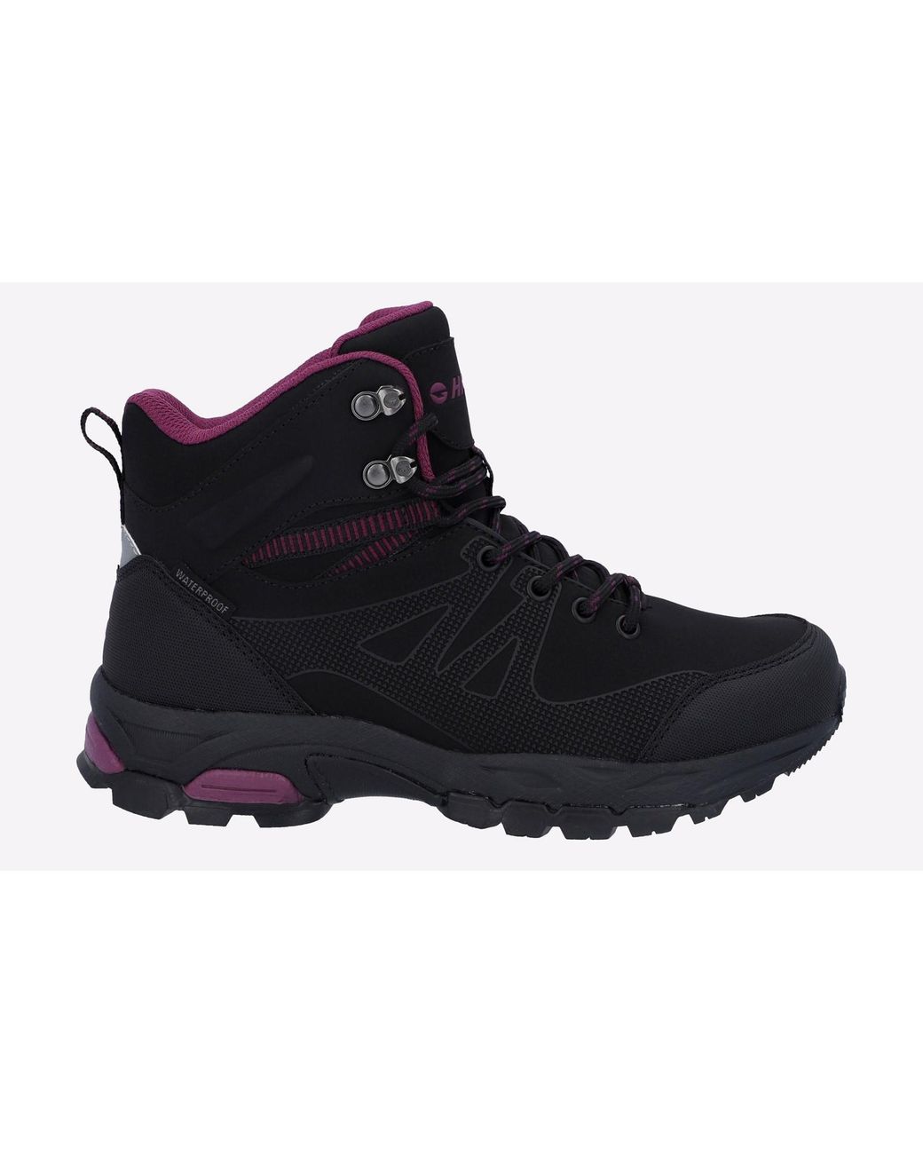 Hi-tec Black Jackdaw Mid Waterproof Boots