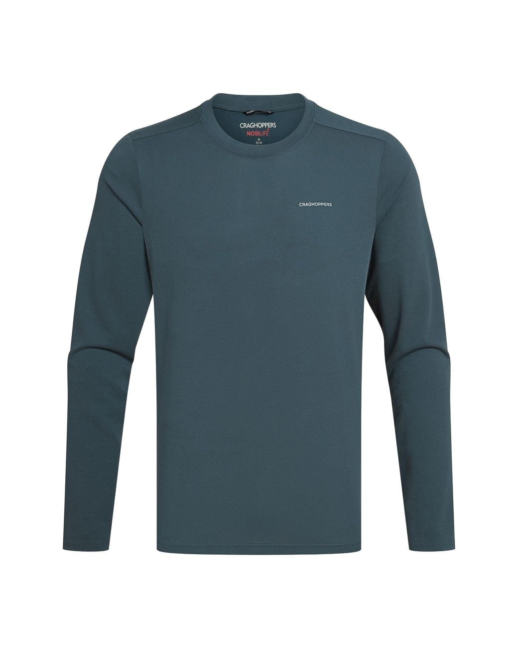 Craghoppers Blue Abel Nosilife Long-Sleeved T-Shirt Stone) for men