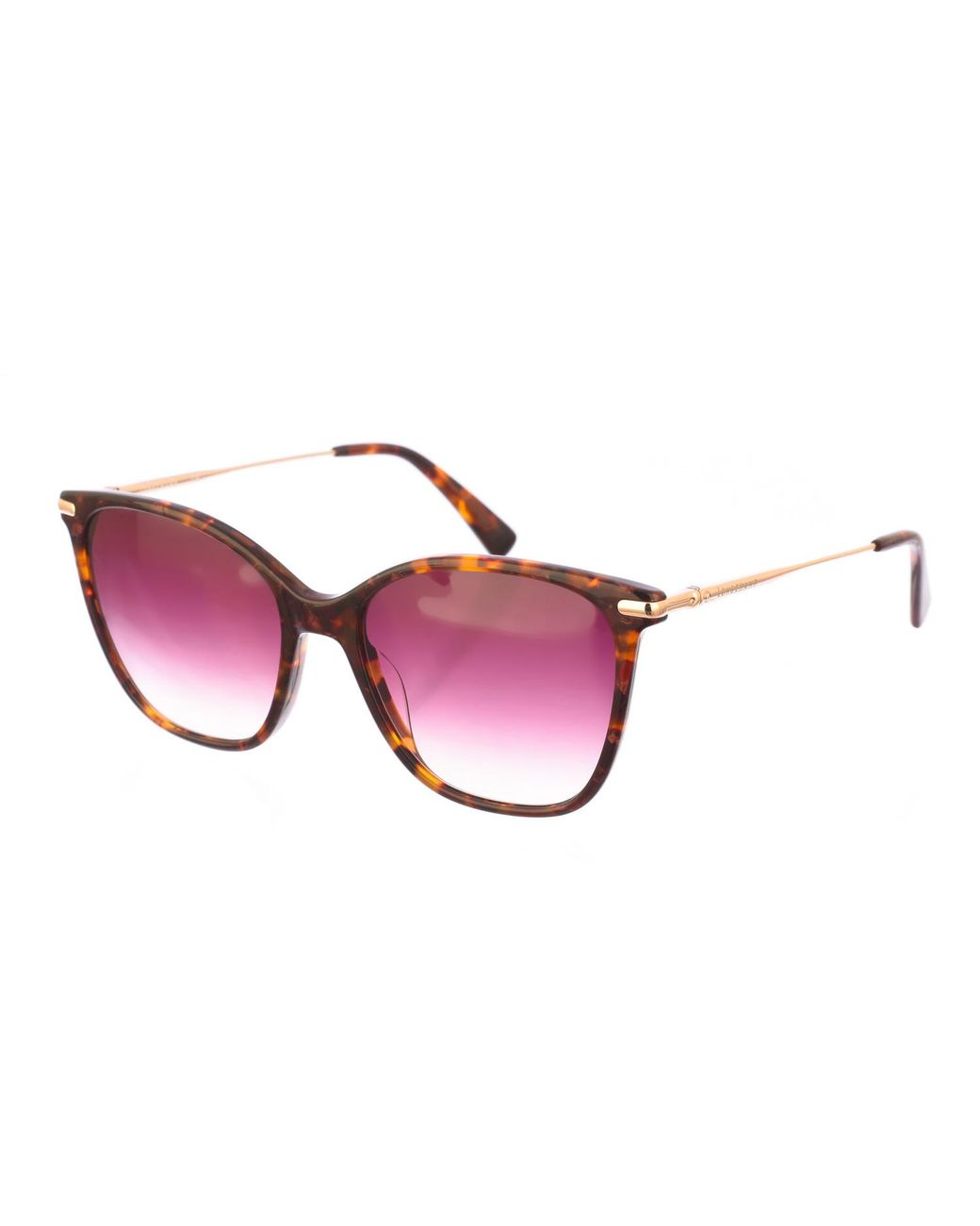 Longchamp Red Lo660S Butterfly Shaped Acetate Sunglasses