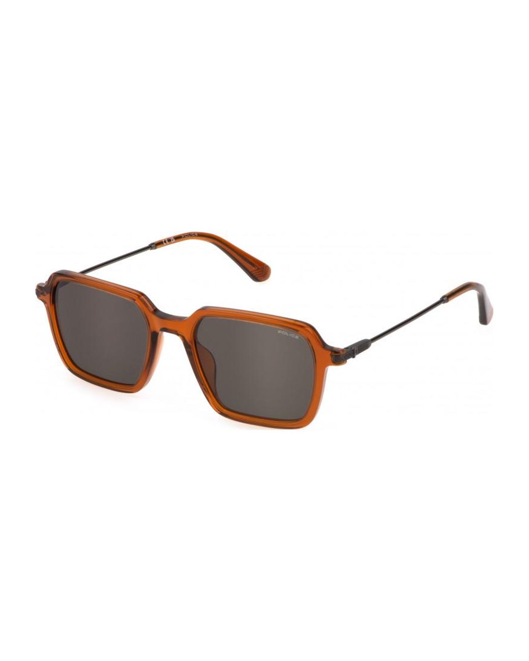 Police Brown Spll10 52 520W45 Sunglasses for men