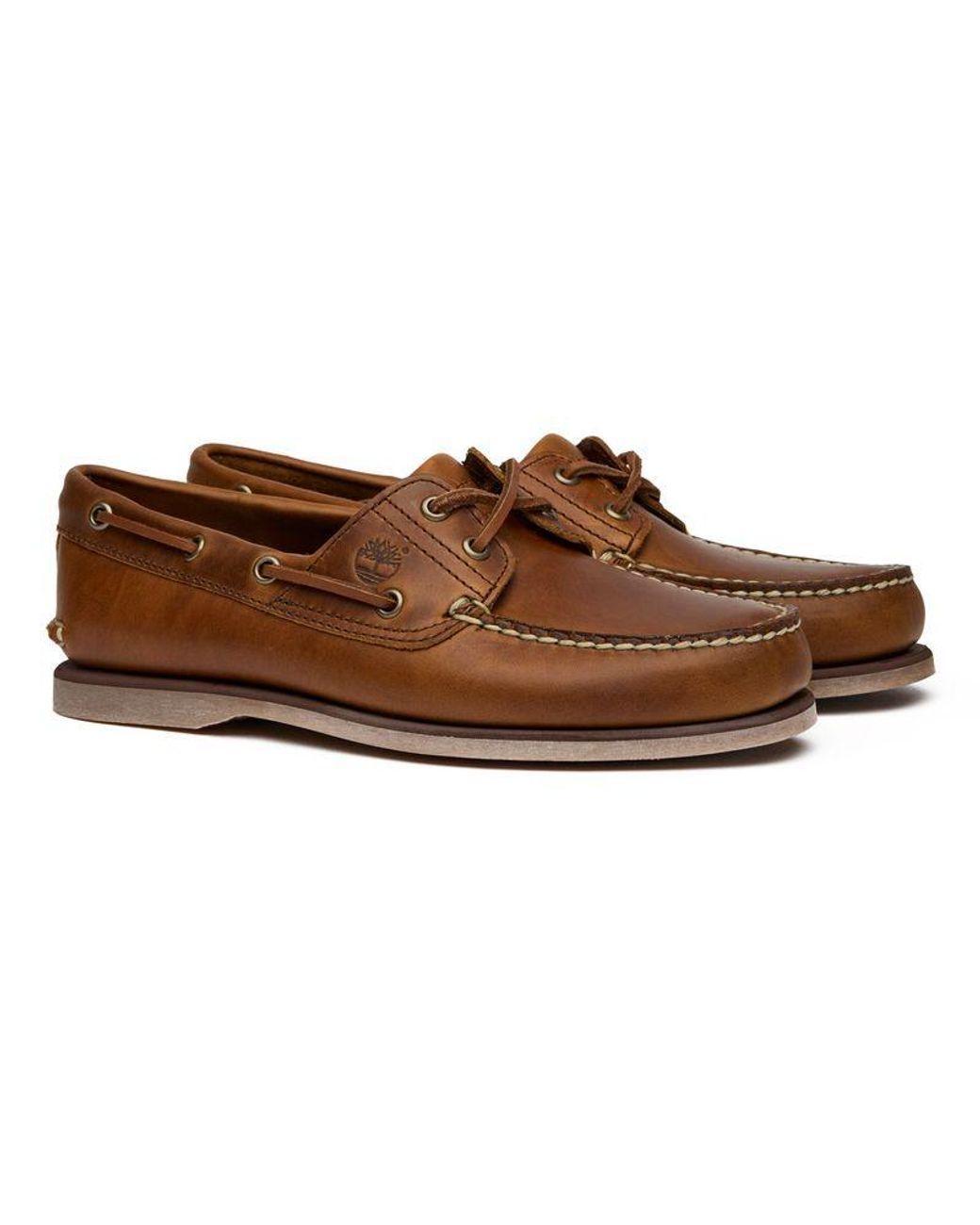 Timberland Brown Classic Boat Shoes for men