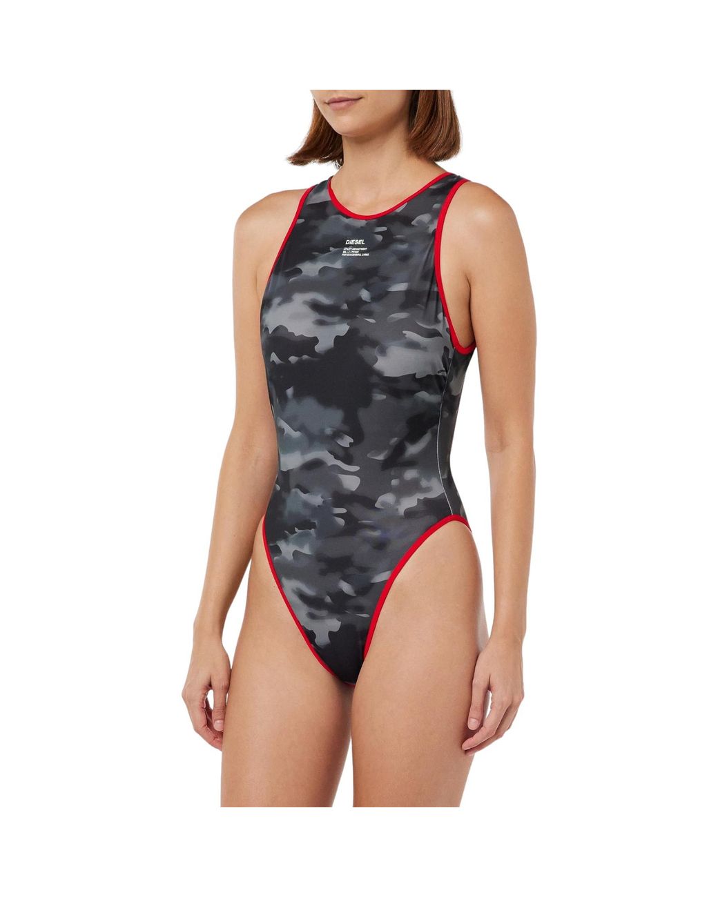 DIESEL Blue Bfsw-Margu Swimsuits Dipping Back Stretchable One Piece Bodysuit