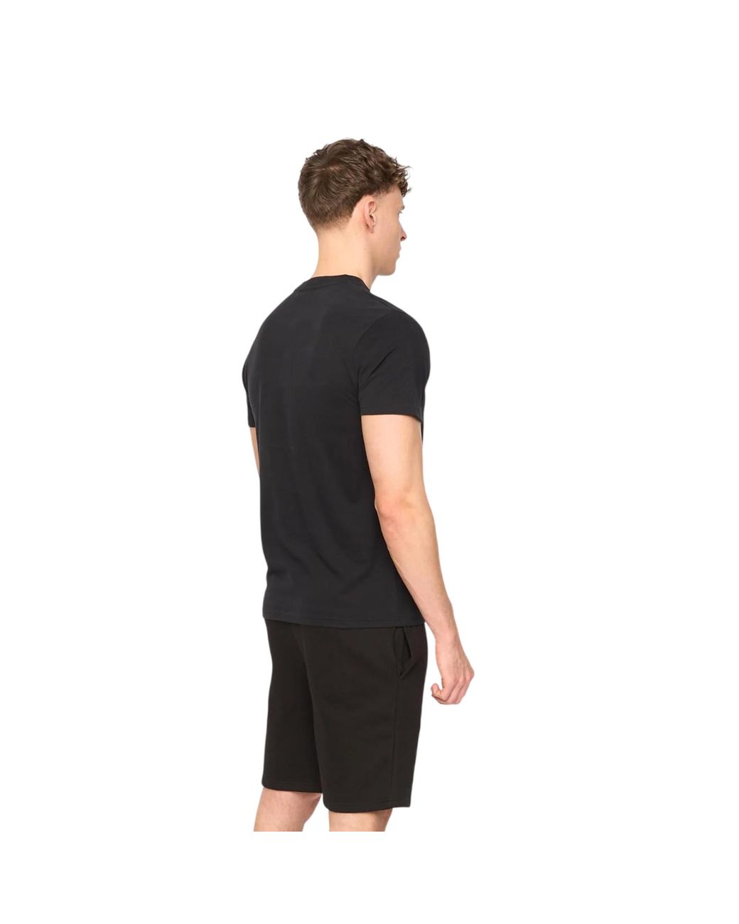 Duck and Cover Black Randolph Logo Casual T-Shirt Cotton for men