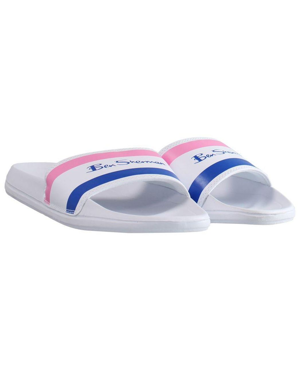 Ben Sherman Blue Sidney Slip-on White Synthetic S Flip-flops Bs20802 for men