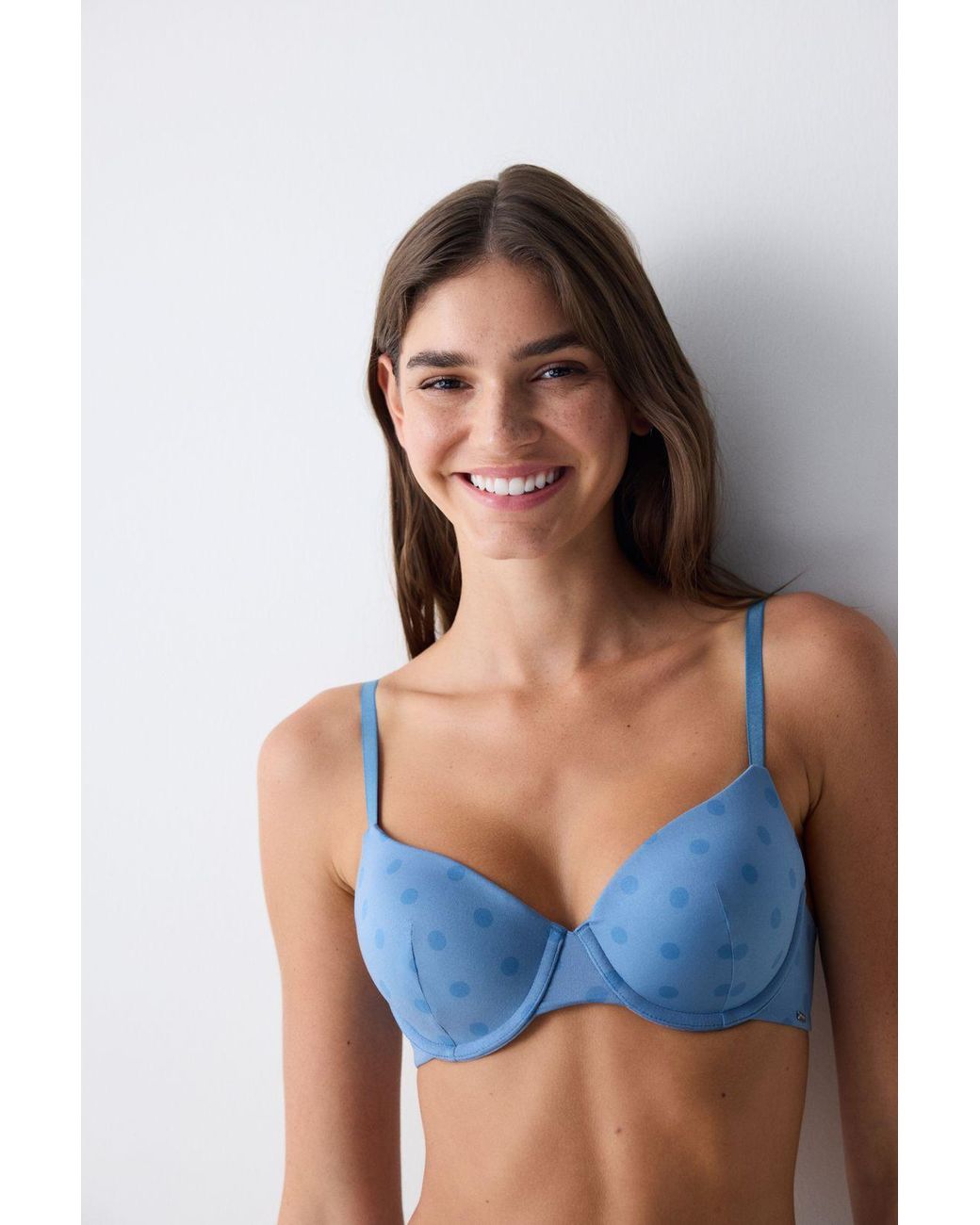 Penti Blue Polka Dot Underwired Bra