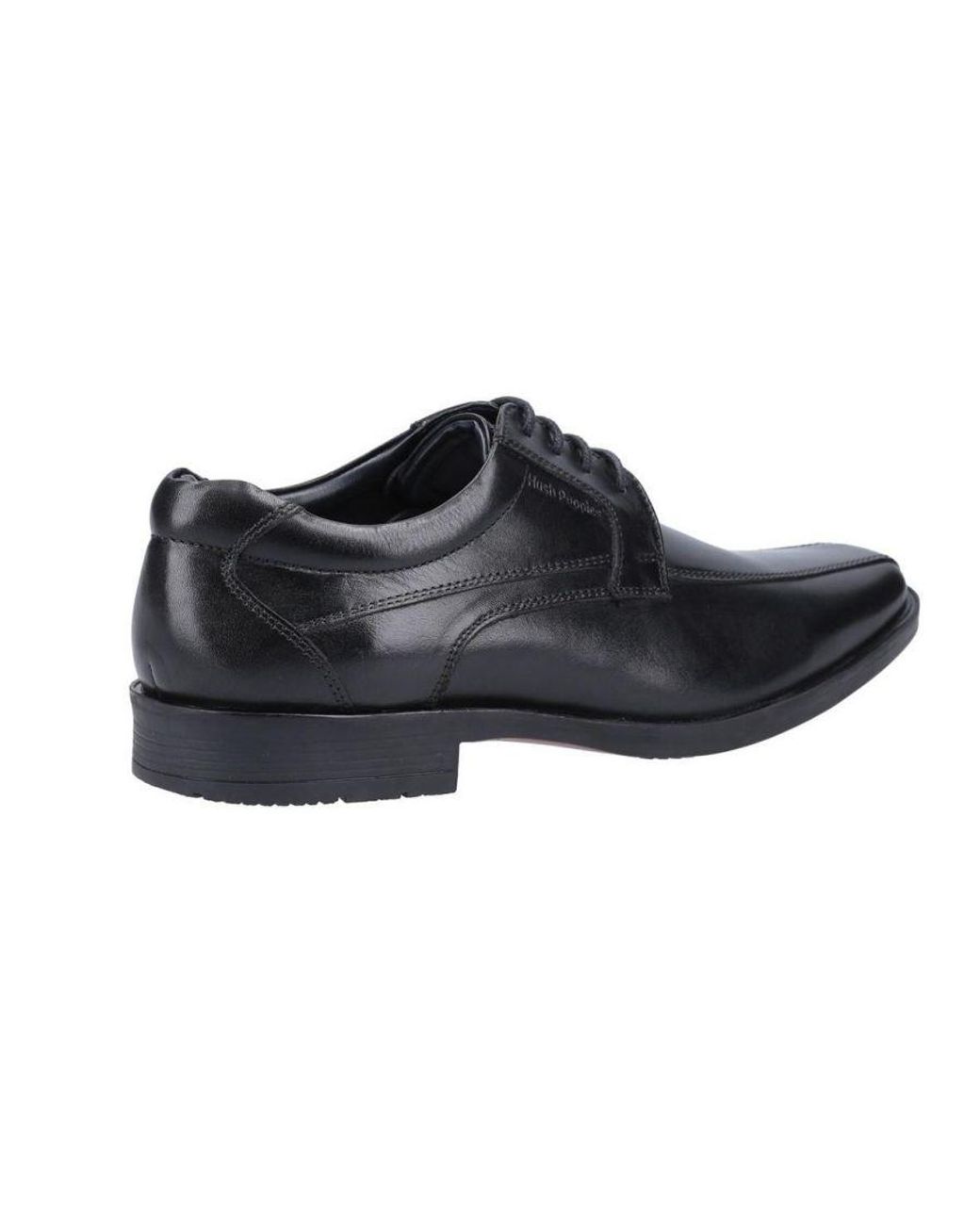 Hush Puppies Black Brandon Leather Shoes for men