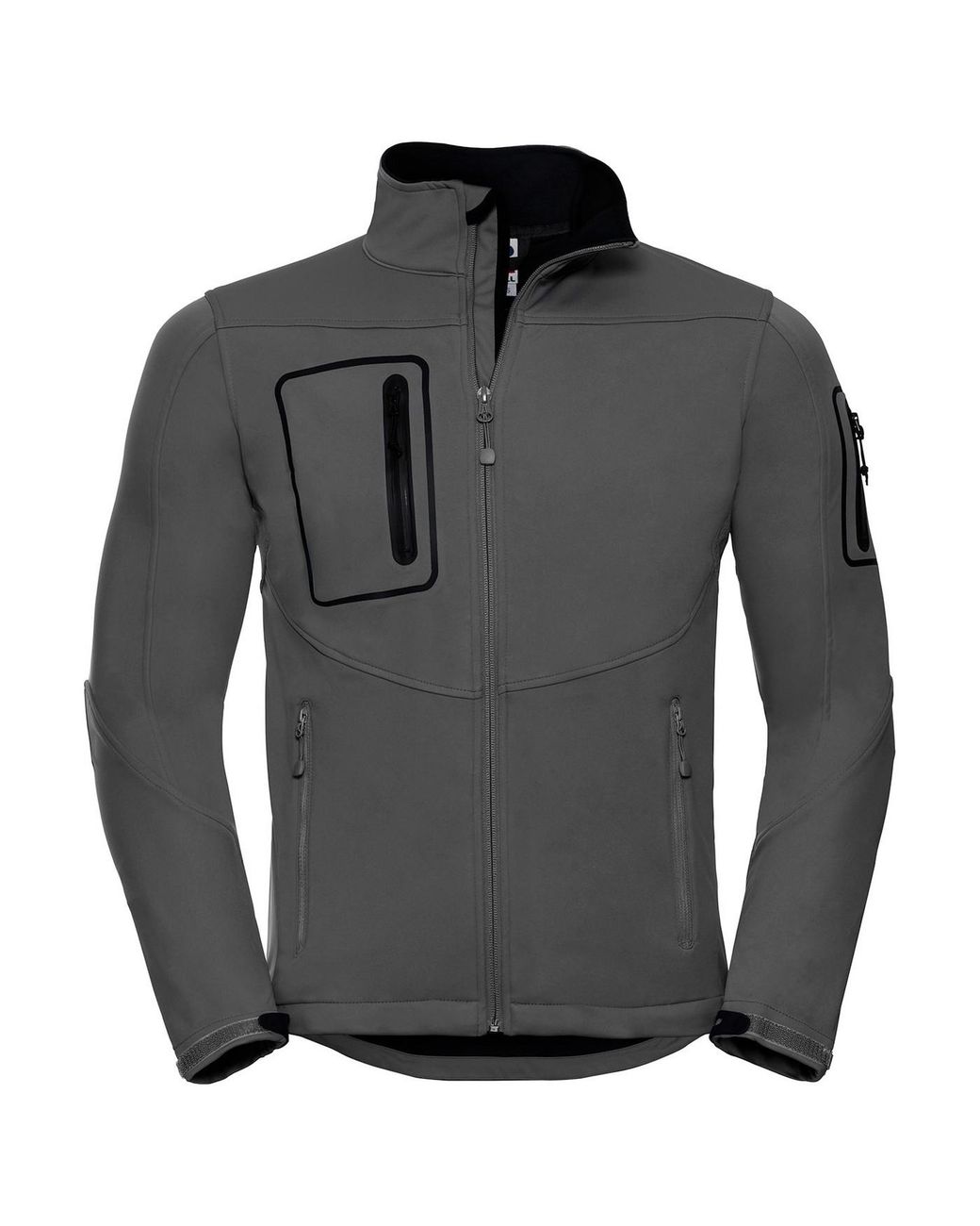 Russell Gray Sports Soft Shell Jacket (Titanium) for men