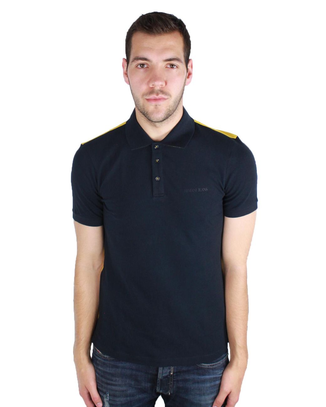 Armani Jeans Black 6Y6F24 6Jptz 1579 Polo Shirt for men