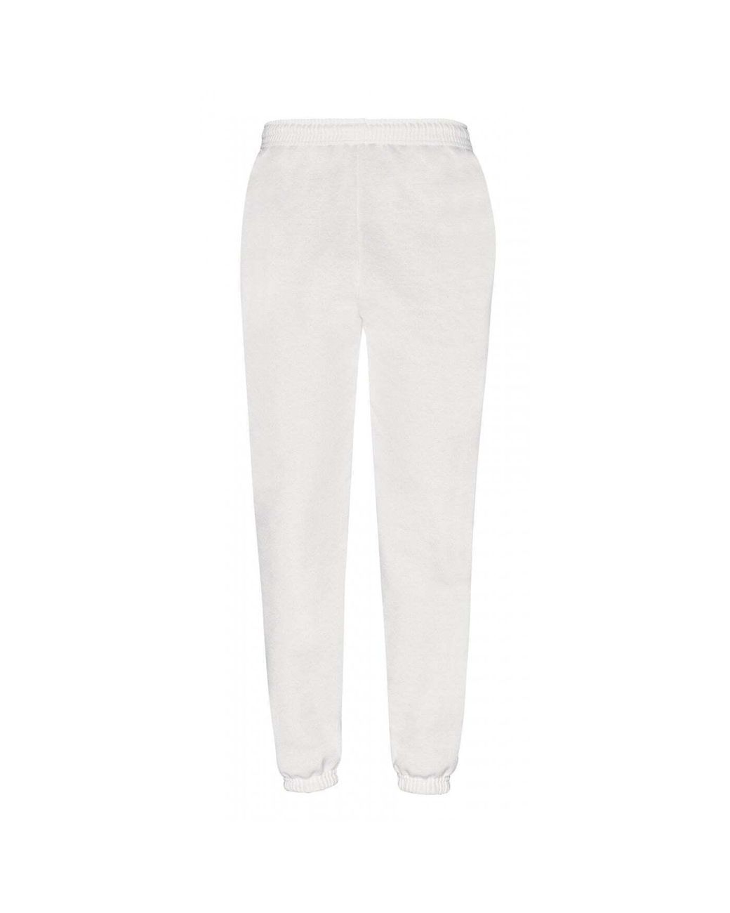 Fruit Of The Loom White Classic 80/20 Jogging Bottoms for men