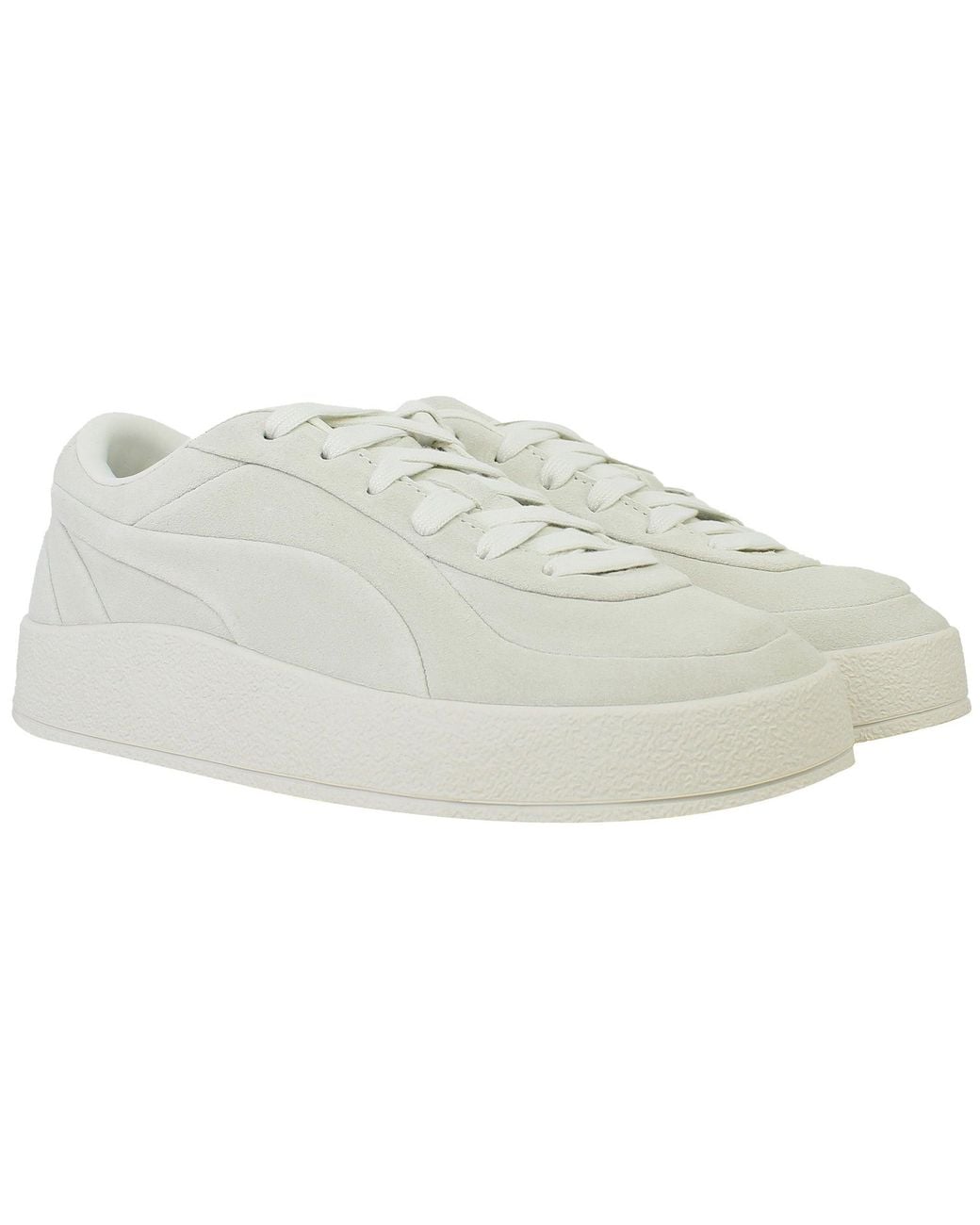 PUMA White Ca Luxe Elevated Trainers for men