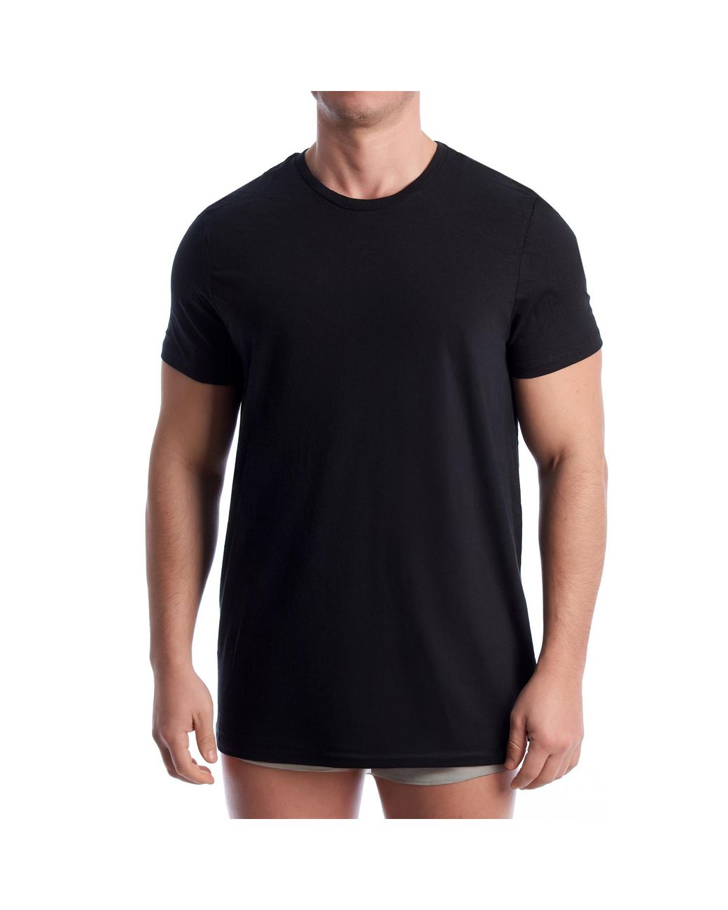 Calvin Klein Black Pack Of 2 Cotton Stretch Undershirts Np2928O for men