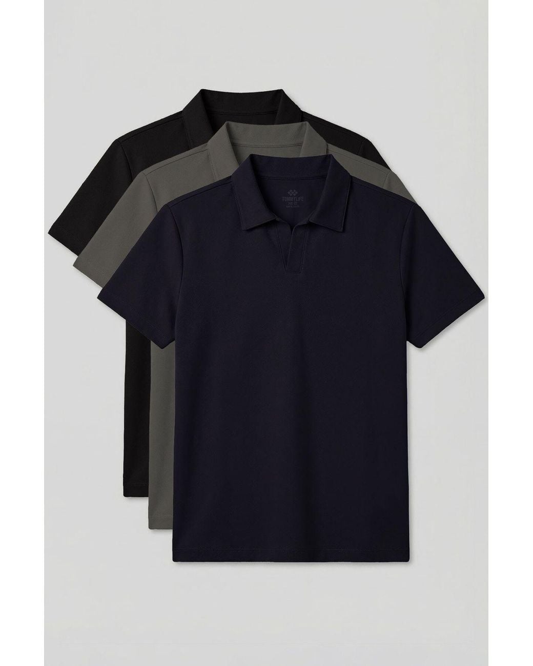 TOMMY LIFE Blue Viscose Blend T-Shirt for men