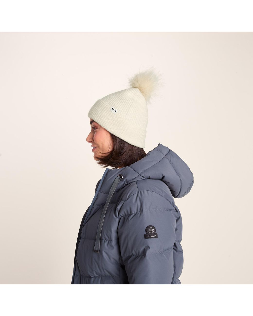 TOG24 Blue Anya Knit Hat Vanilla