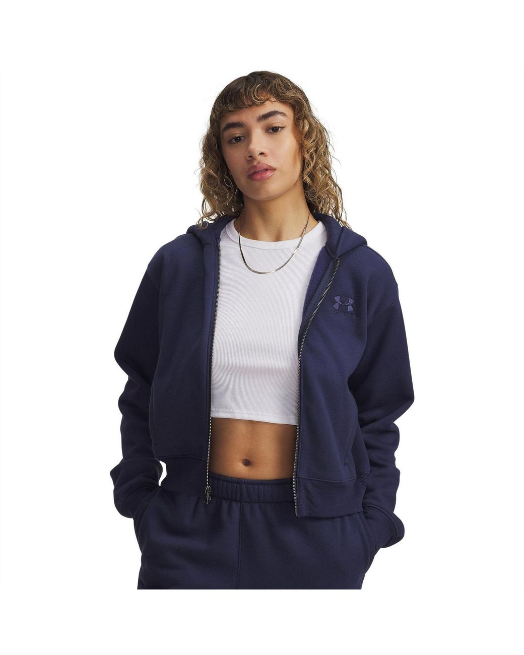 Under Armour Blue Icon Vida Fleece Full-Zip Hoody