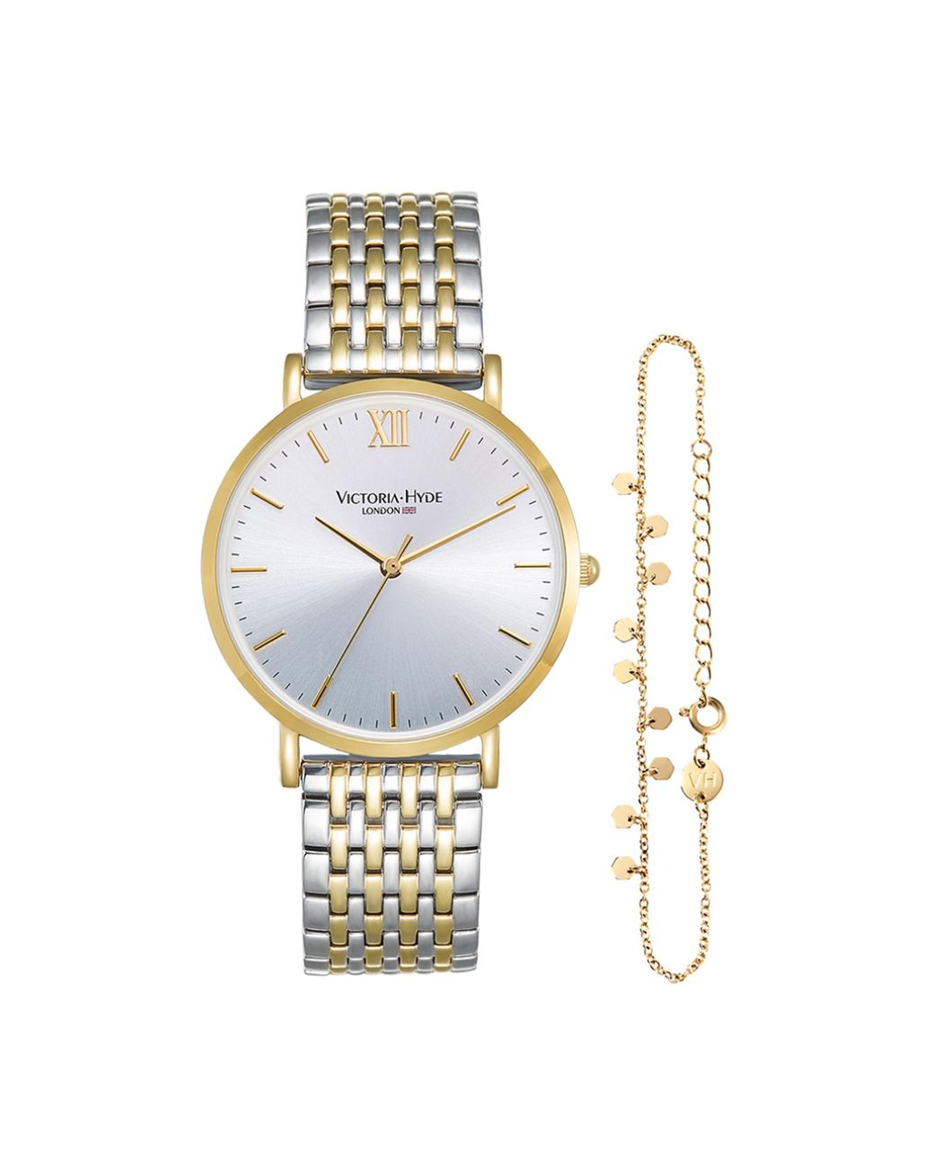 Victoria Hyde London Metallic Primrose Watches Classic Bicolor Stainless Steel