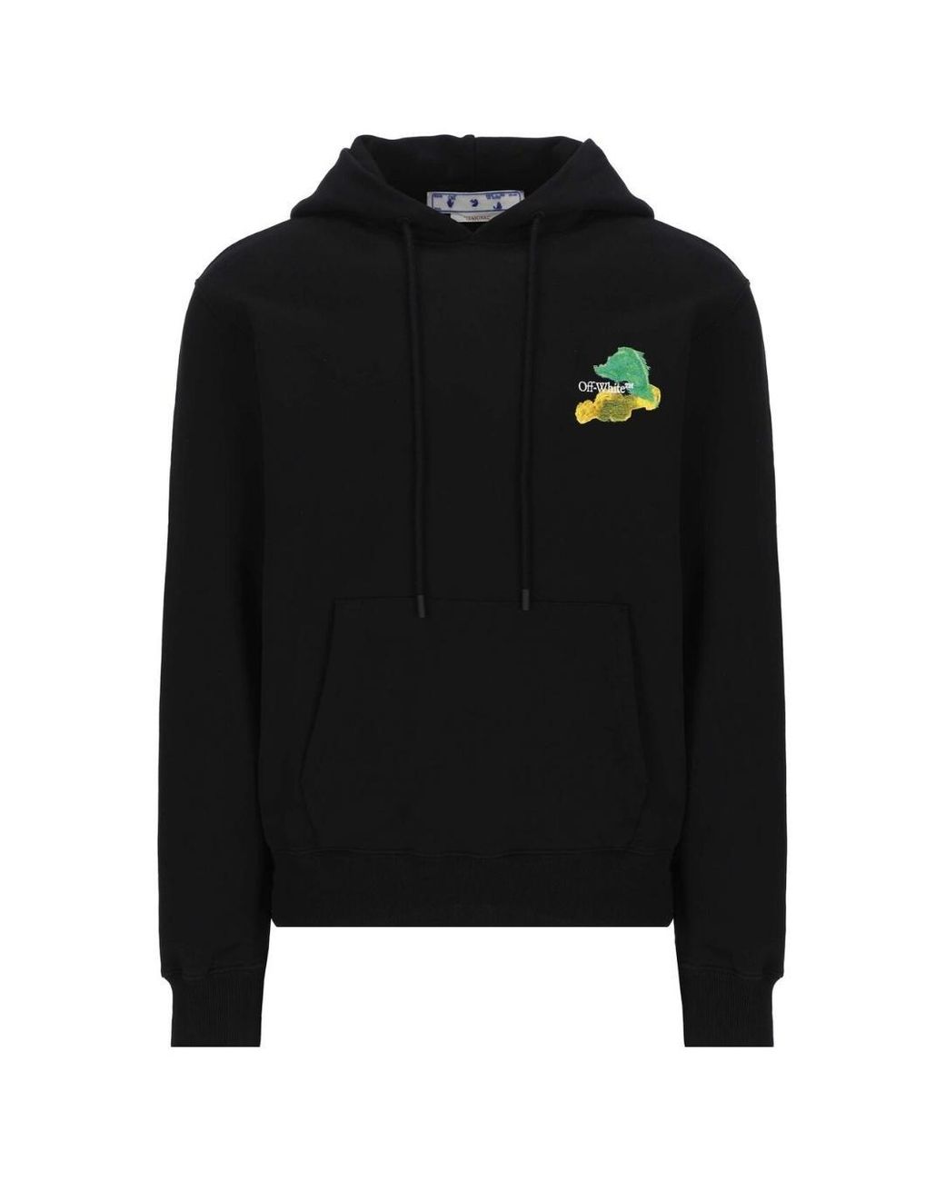 Off-White c/o Virgil Abloh Brush Arrow Logo Hoodie in Black for Men