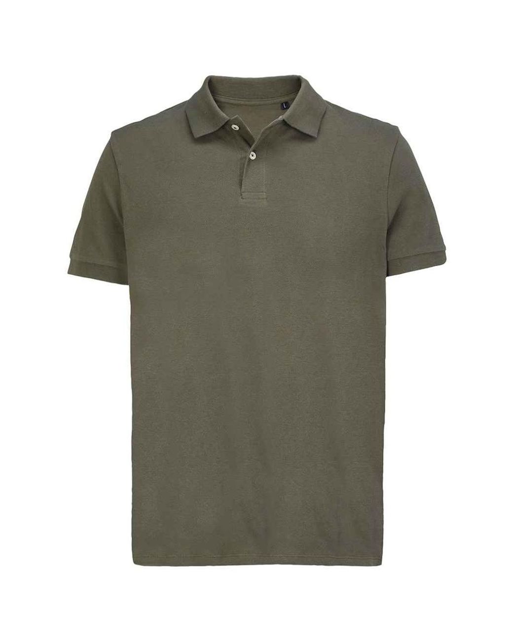 Sol's Green Adult Pacific Pique Twin Needle Stitch Polo Shirt (Army)