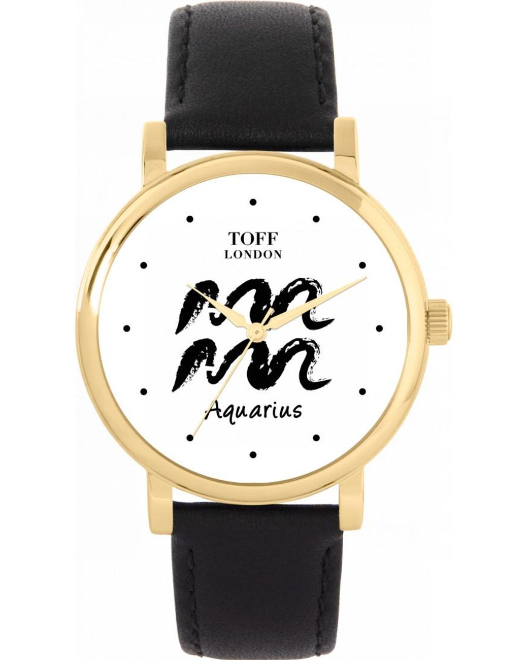 Toff London Black Tlws-35807 Ladies Aquarius Watch