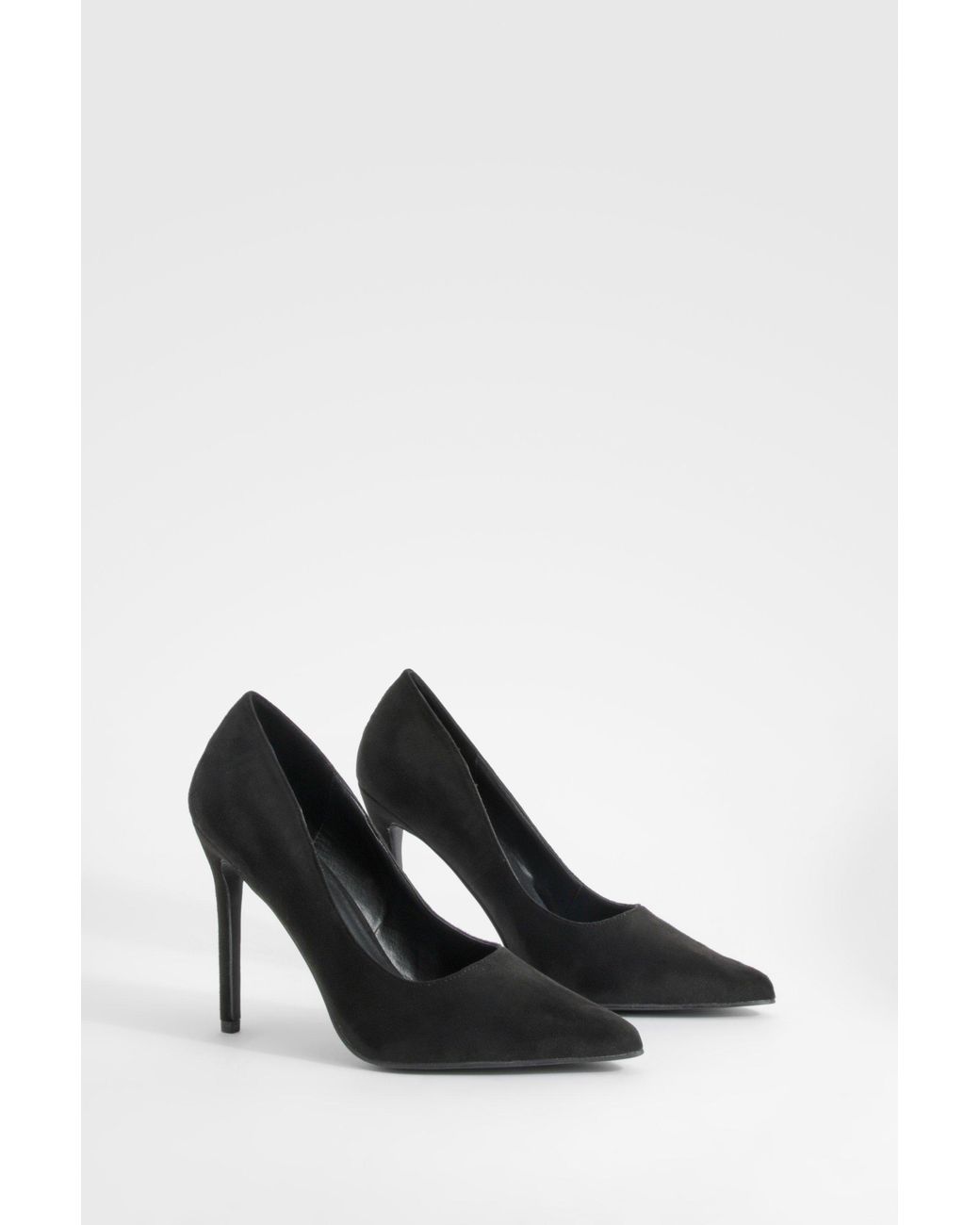 Boohoo Black High Stiletto Court Shoes