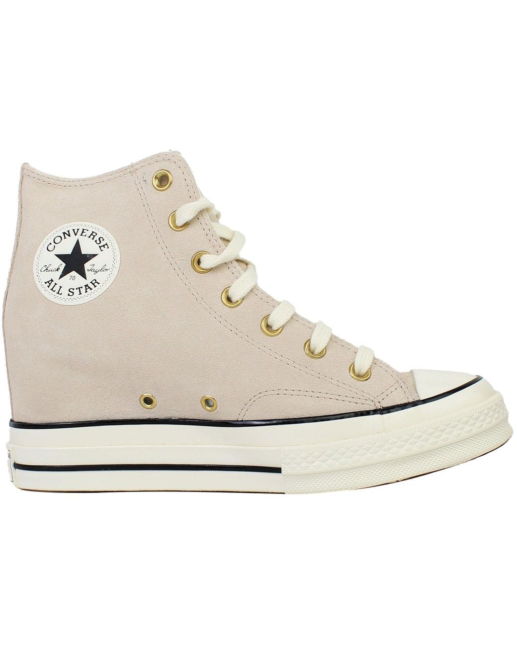 Converse Natural Chuck 70 Wedge Hi Plimsolls